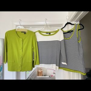 Adorable High quality three piece spring/summer top set jacket M/L